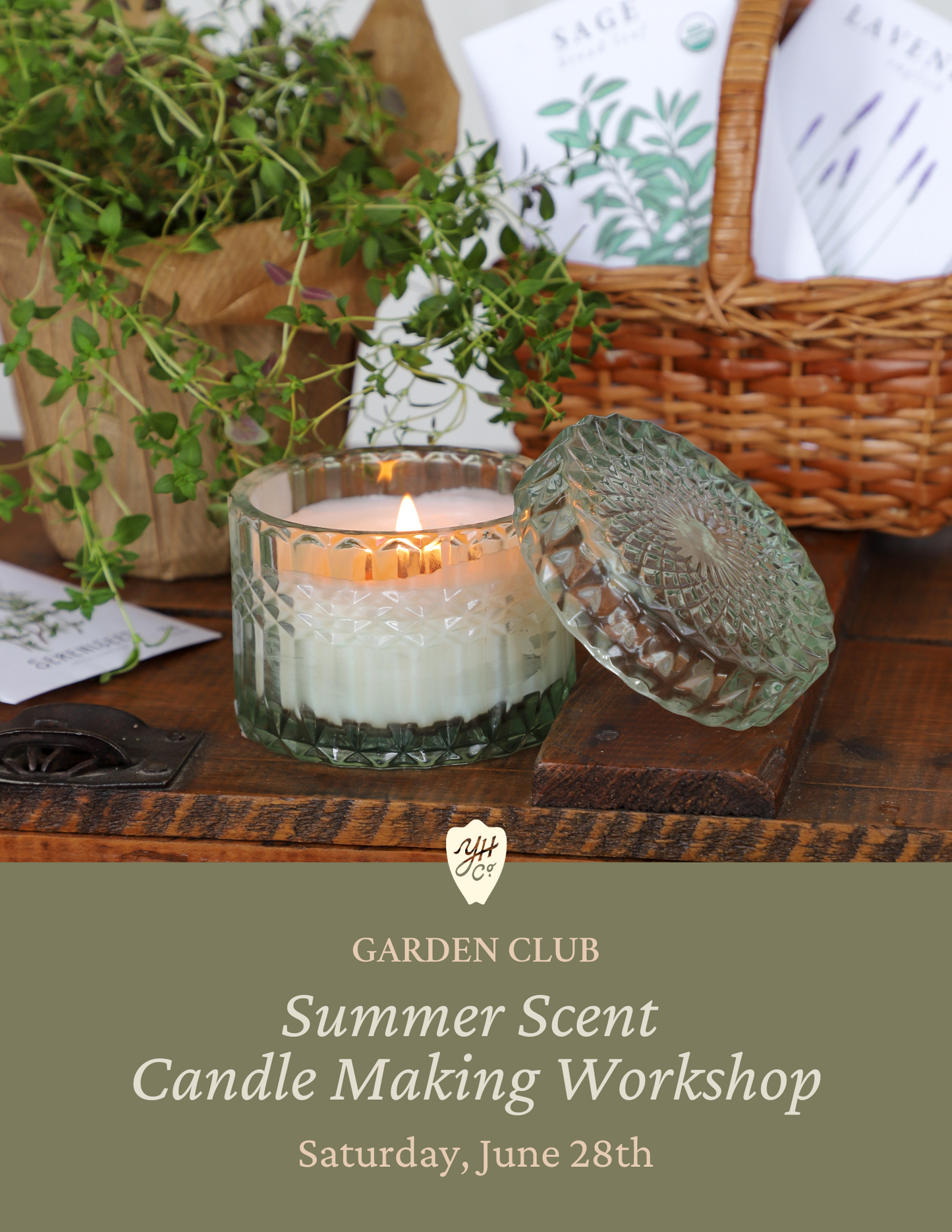 Garden Club | Summer Scent Candle Making Workshop | Saturday, June 28th