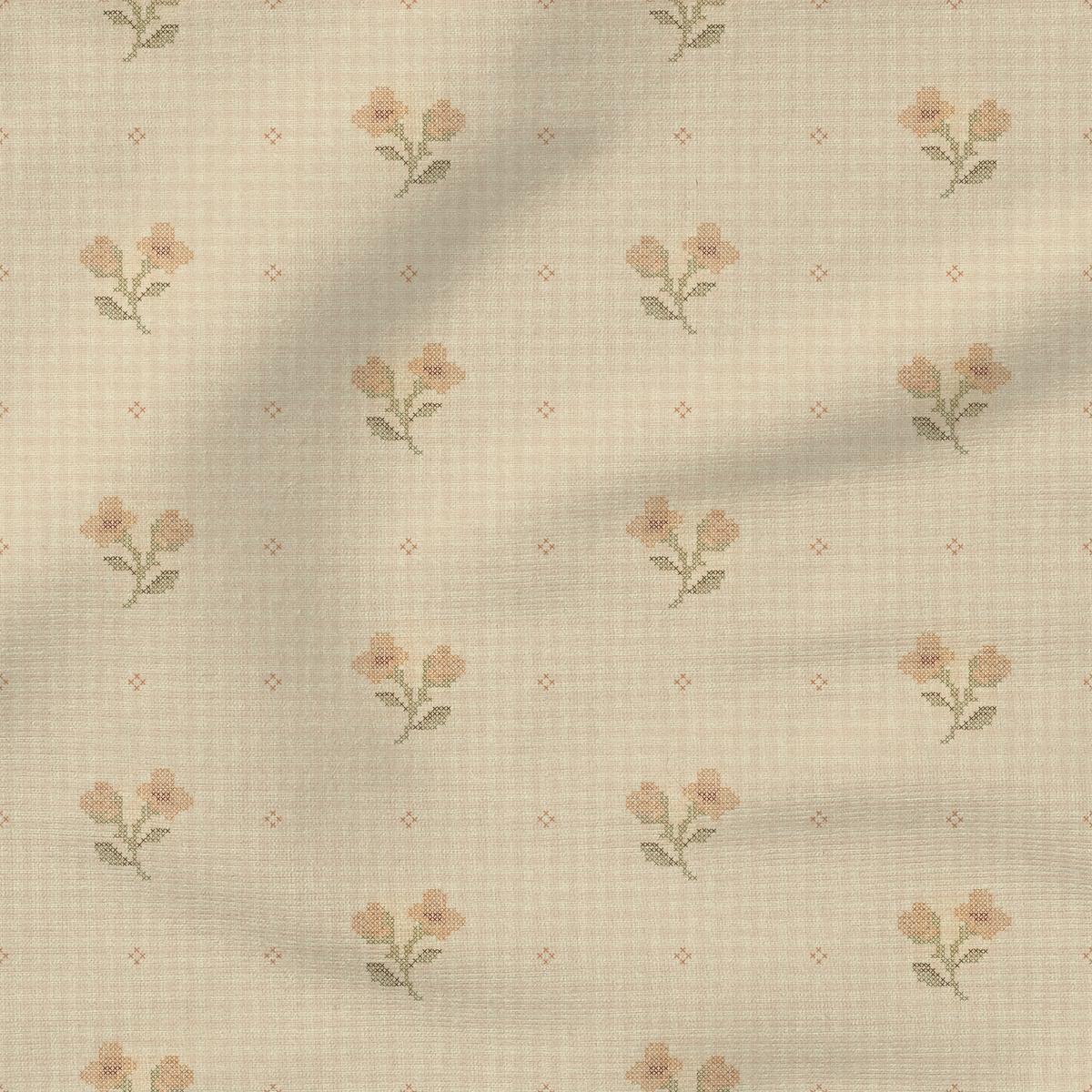 Stitched Sweetpea | Cream & Blush