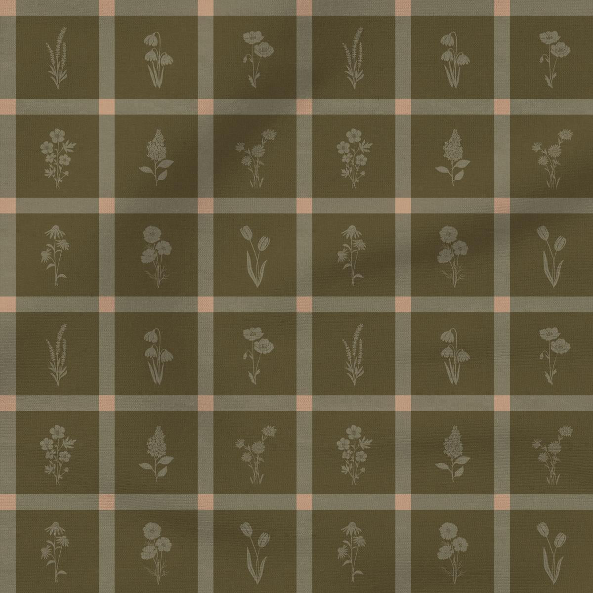 Woven Wildflower | Dark Green