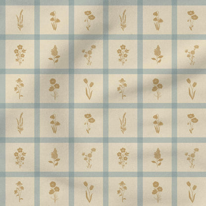 Woven Wildflower | Mustard & Blue