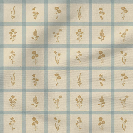 Woven Wildflower | Mustard & Blue