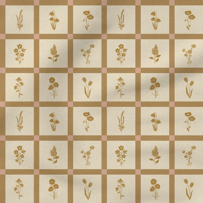 Woven Wildflower | Mustard & Pink