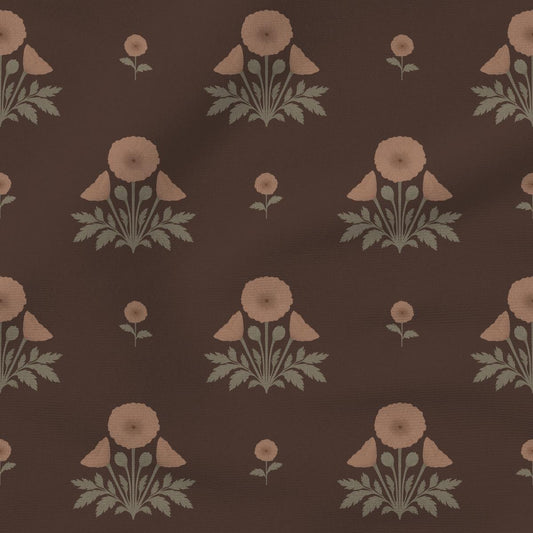 Blooming Poppies | Brown & Blush