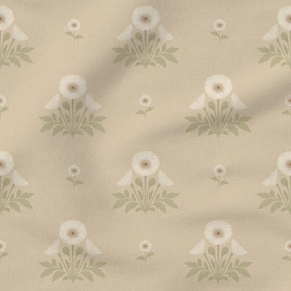Blooming Poppies | Cream & Tan
