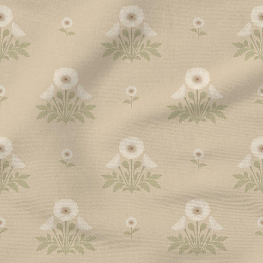 Blooming Poppies | Cream & Tan