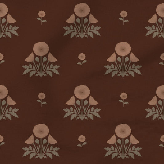 Blooming Poppies | Maroon & Blush