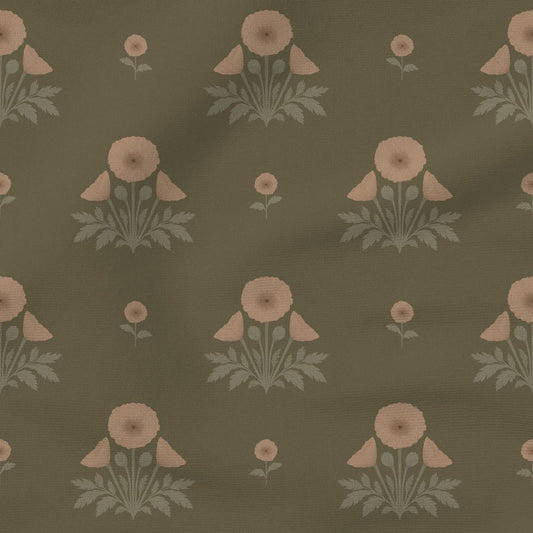 Blooming Poppies | Green & Blush