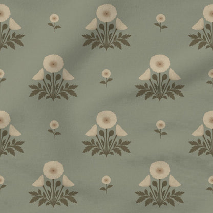 Blooming Poppies | Sage & Cream
