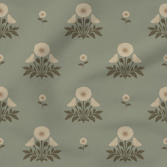 Blooming Poppies | Sage & Cream
