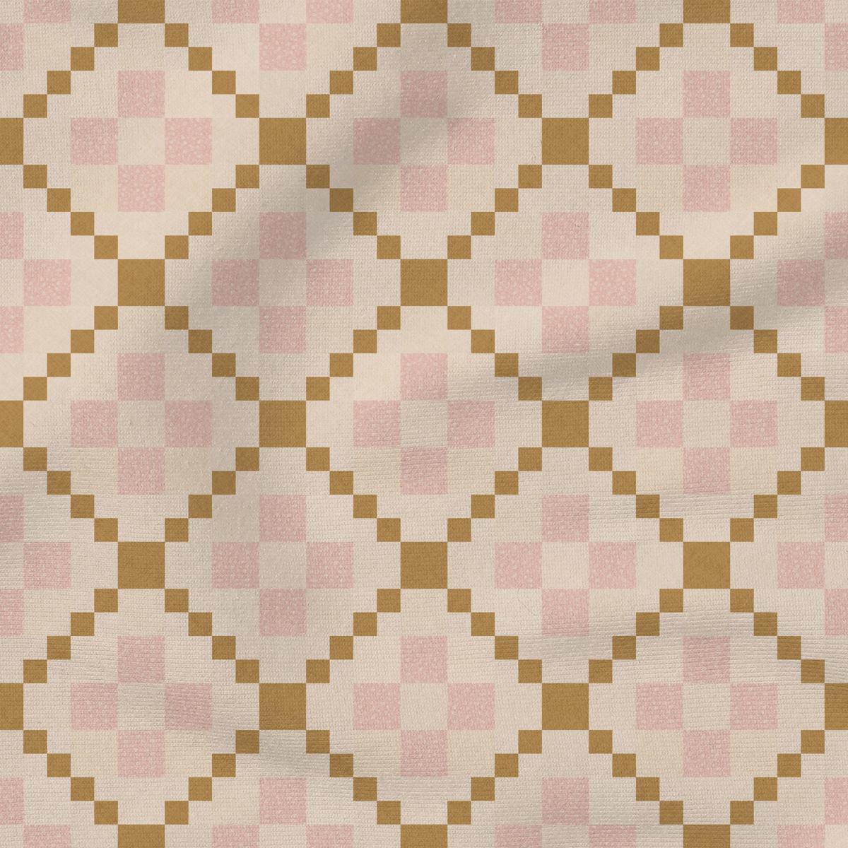 Cottage Quilt | Mustard & Pink