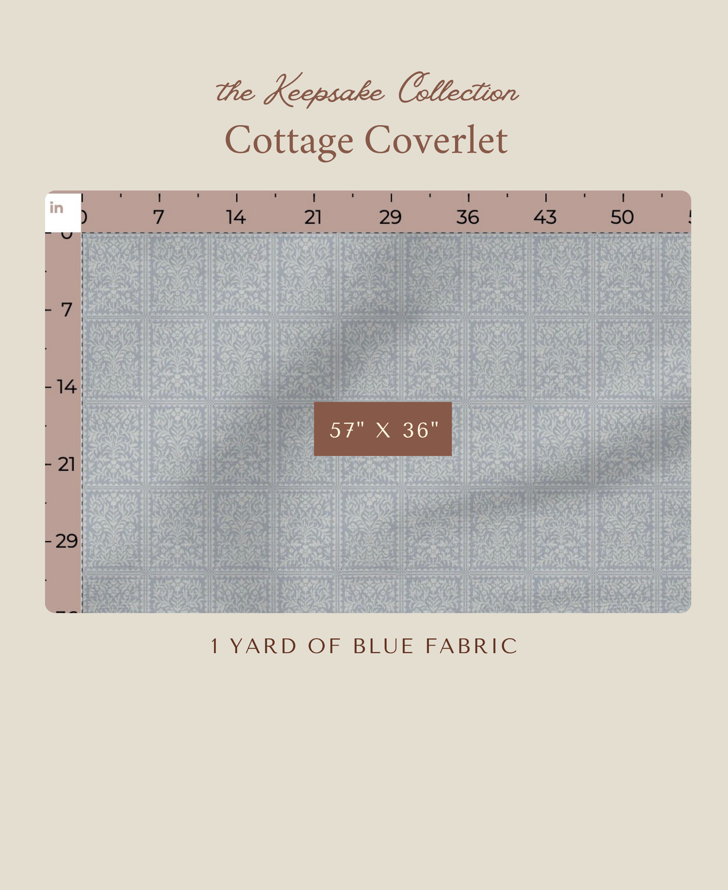 Cottage Coverlet | Blue