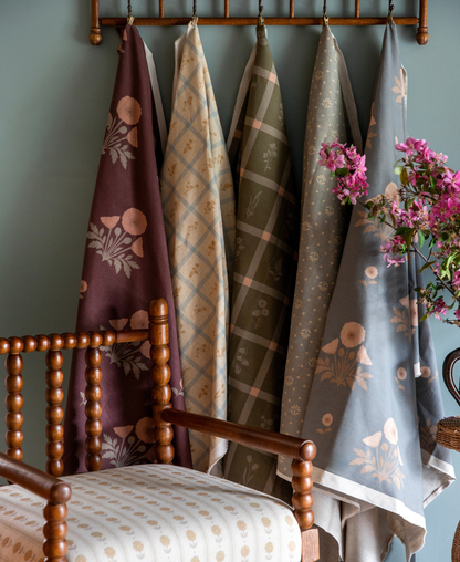 Woven Wildflower | Mustard & Blue