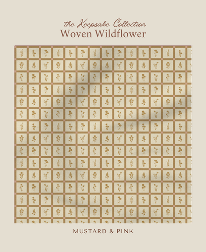 Woven Wildflower | Mustard & Pink