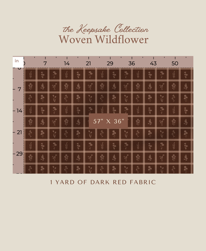 Woven Wildflower | Dark Red