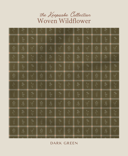 Woven Wildflower | Dark Green