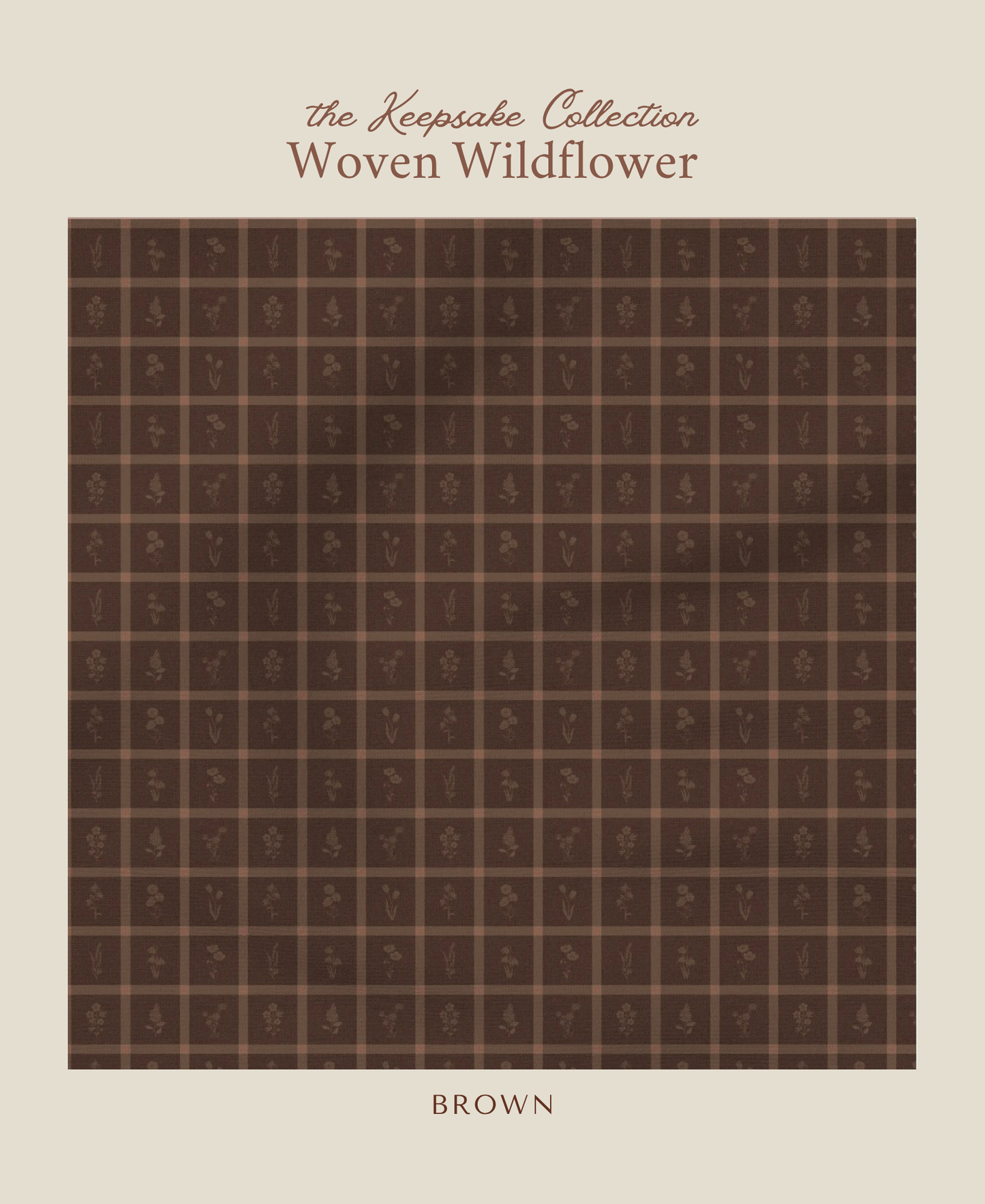 Woven Wildflower | Brown