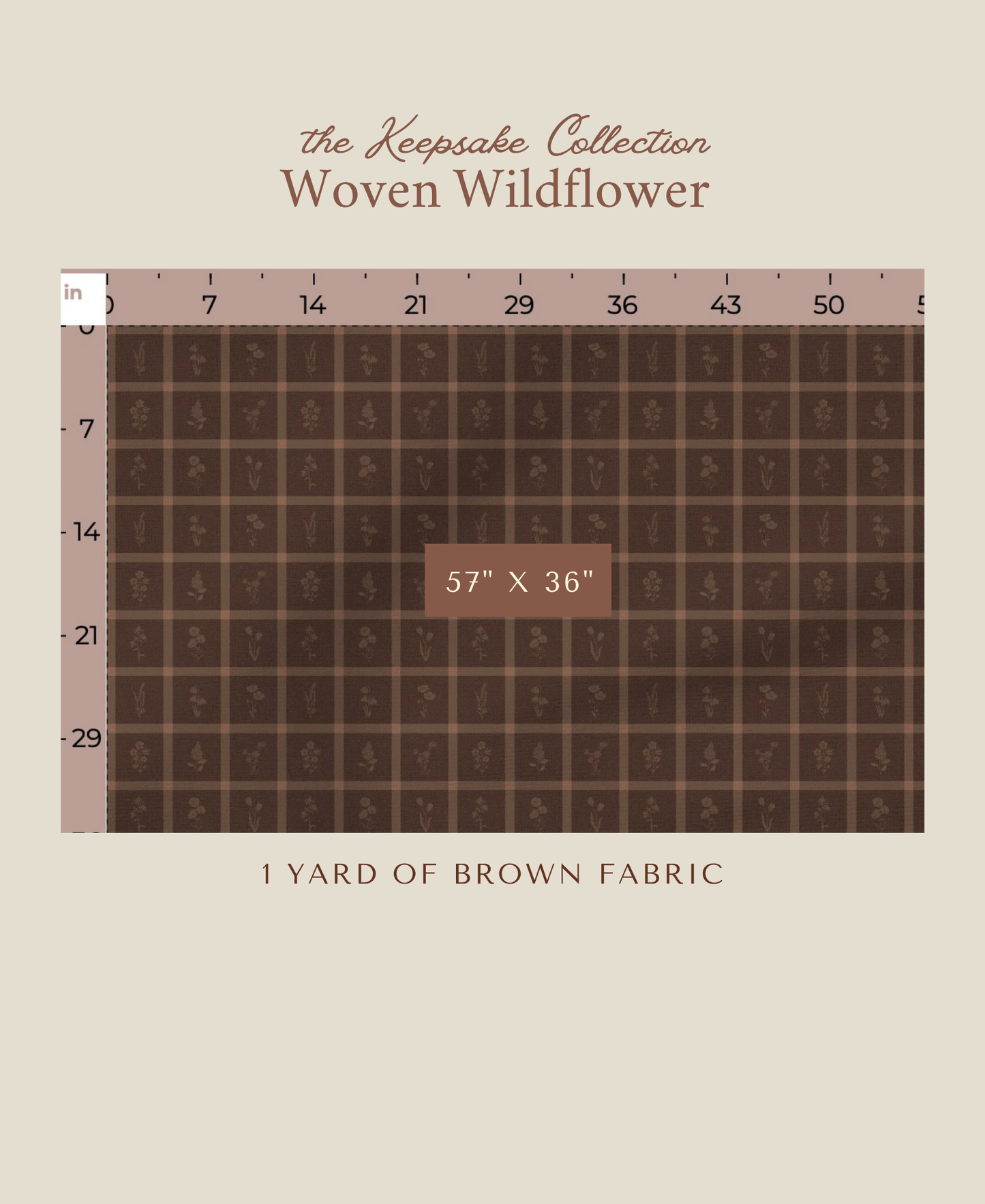Woven Wildflower | Brown