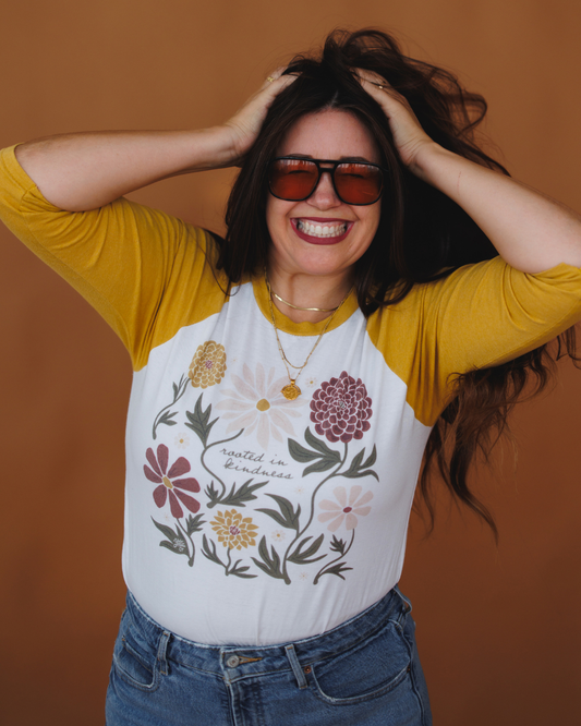 Rooted in Kindness Baseball Tee