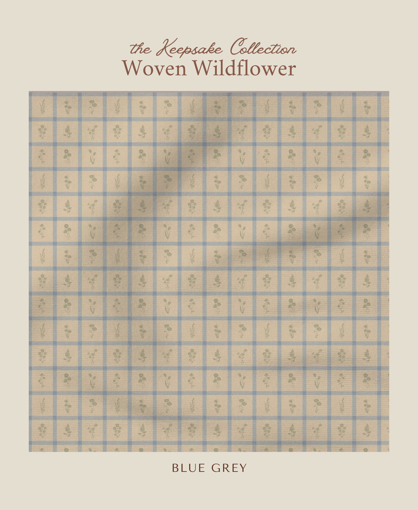 Woven Wildflower | Blue Grey