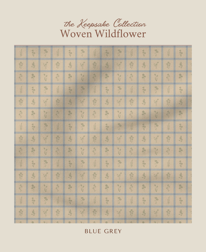 Woven Wildflower | Blue Grey