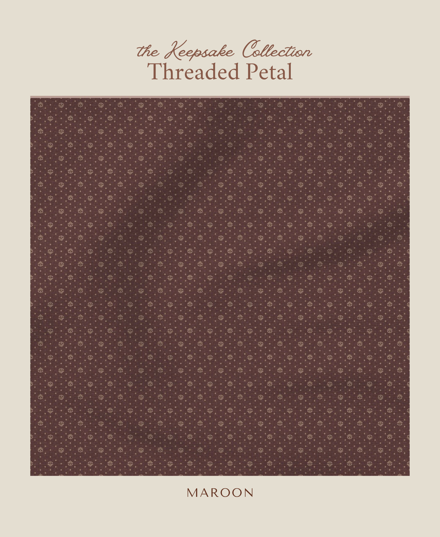 Threaded Petal | Maroon