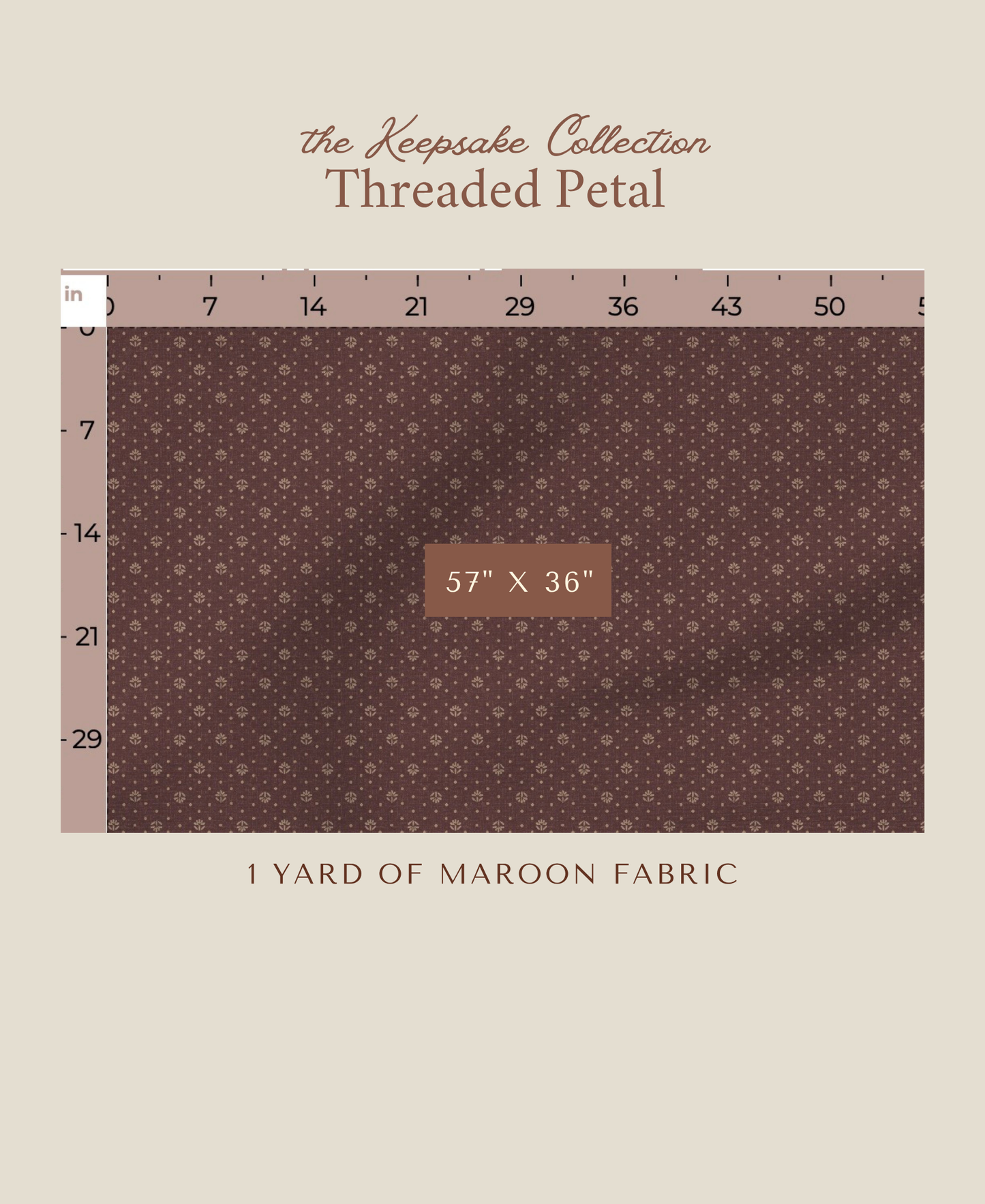 Threaded Petal | Maroon