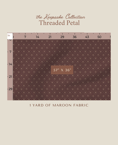 Threaded Petal | Maroon