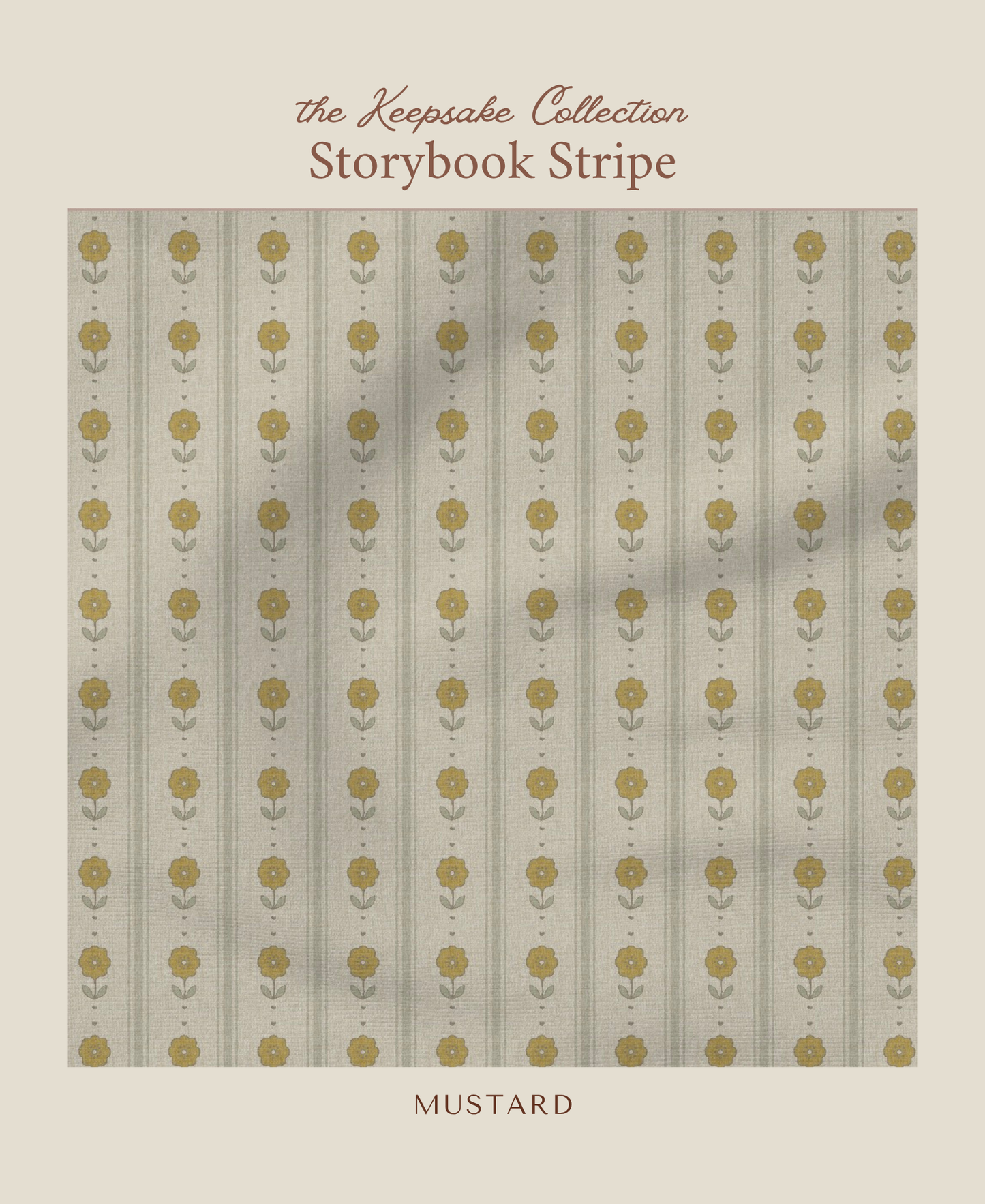 Storybook Stripe | Mustard
