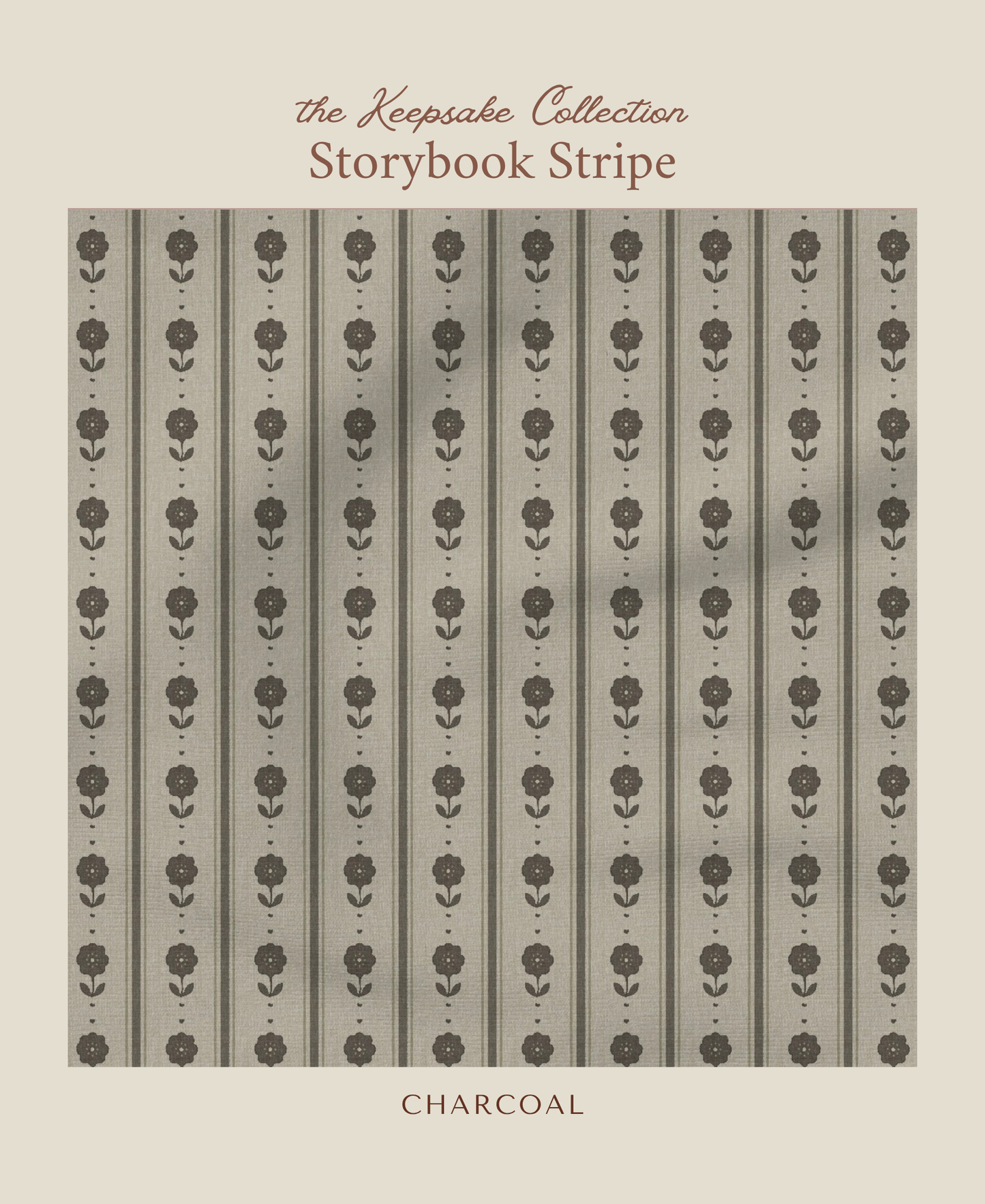 Storybook Stripe | Charcoal