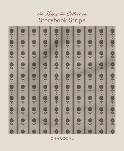 Storybook Stripe | Charcoal