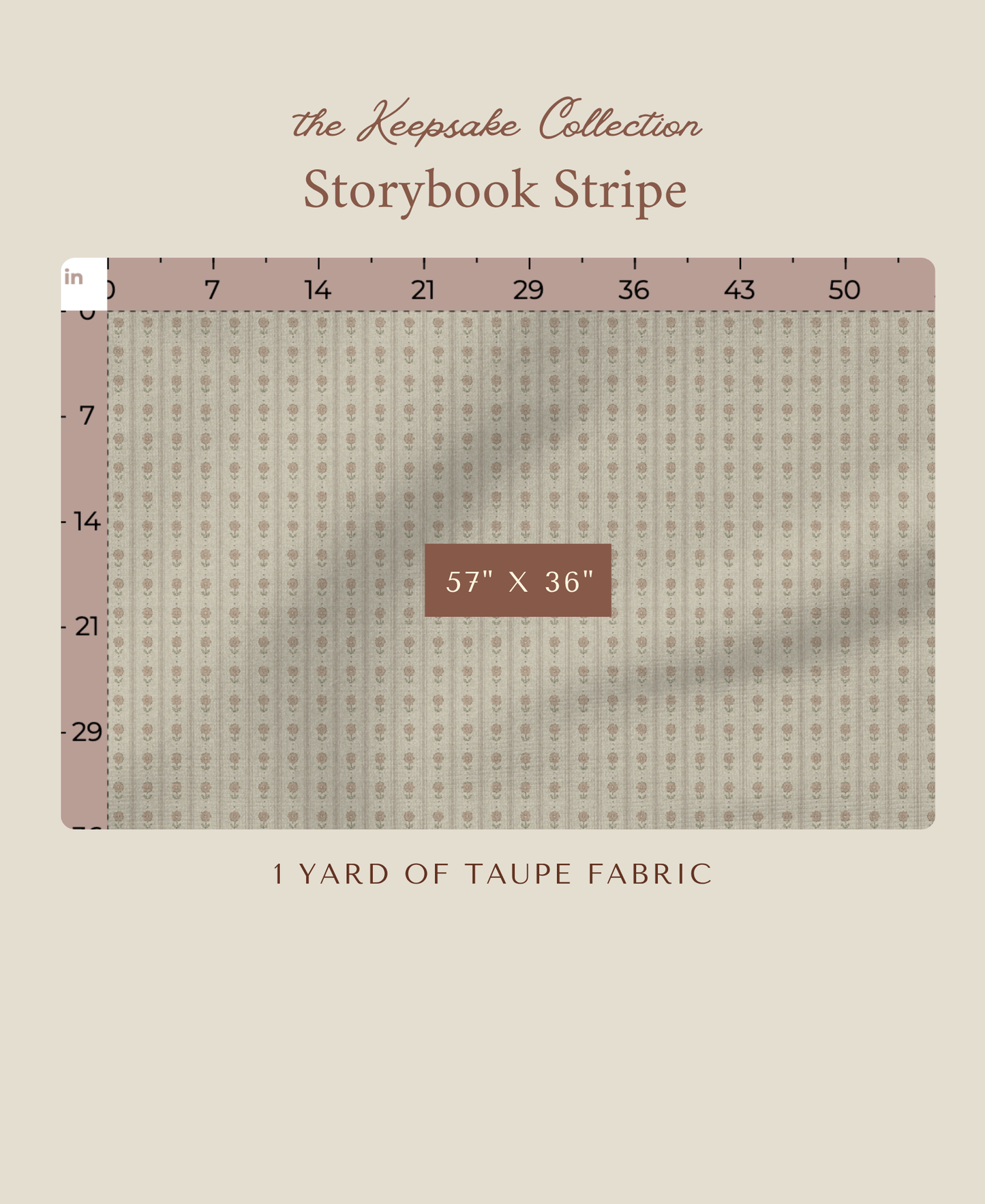 Storybook Stripe | Taupe