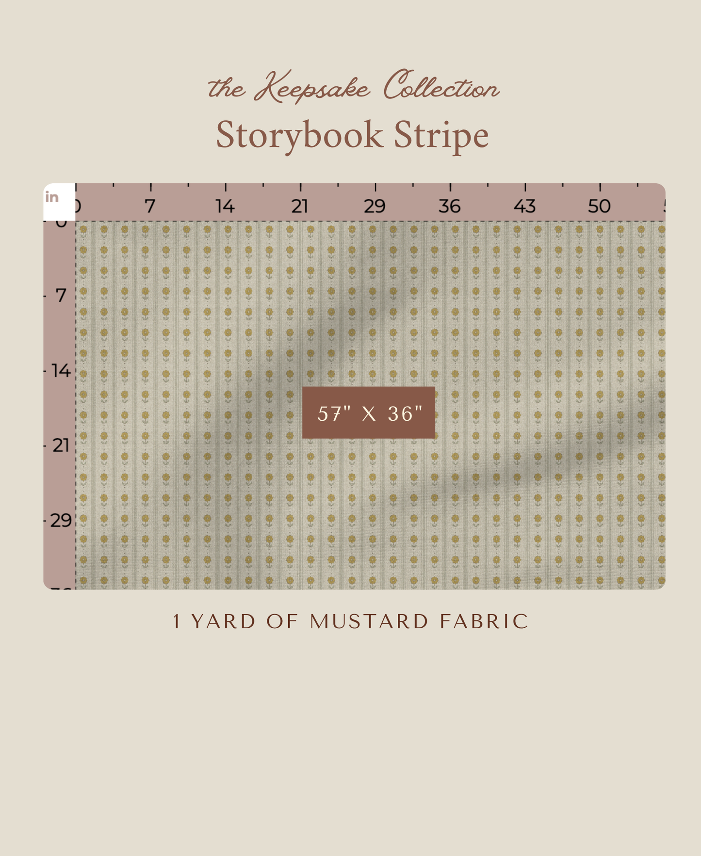 Storybook Stripe | Mustard