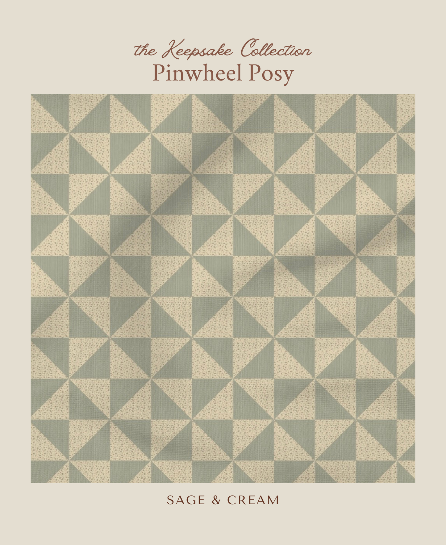 Pinwheel Posy | Sage & Cream