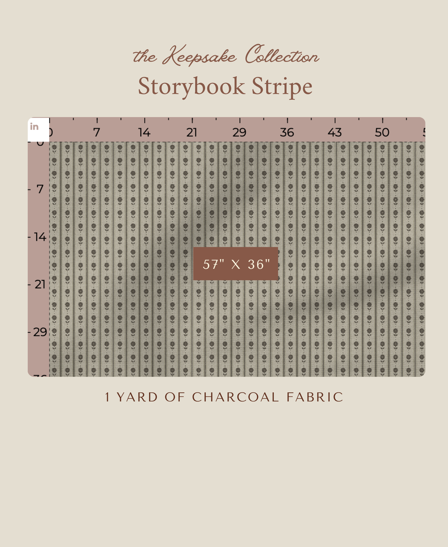 Storybook Stripe | Charcoal