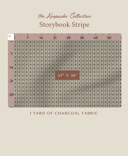 Storybook Stripe | Charcoal