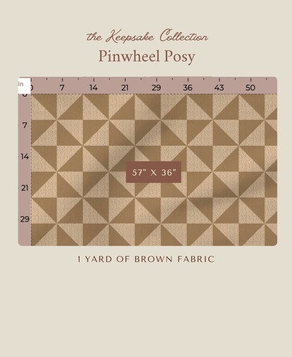 Pinwheel Posy | Brown