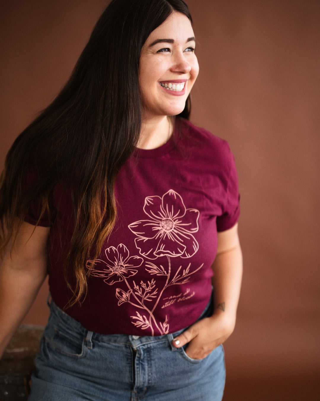 'She Still Blooms' Tee