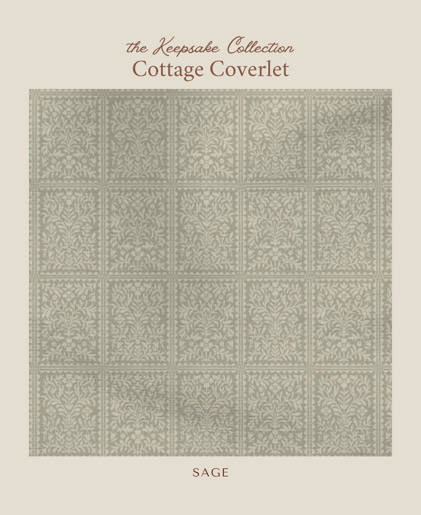 Cottage Coverlet | Sage