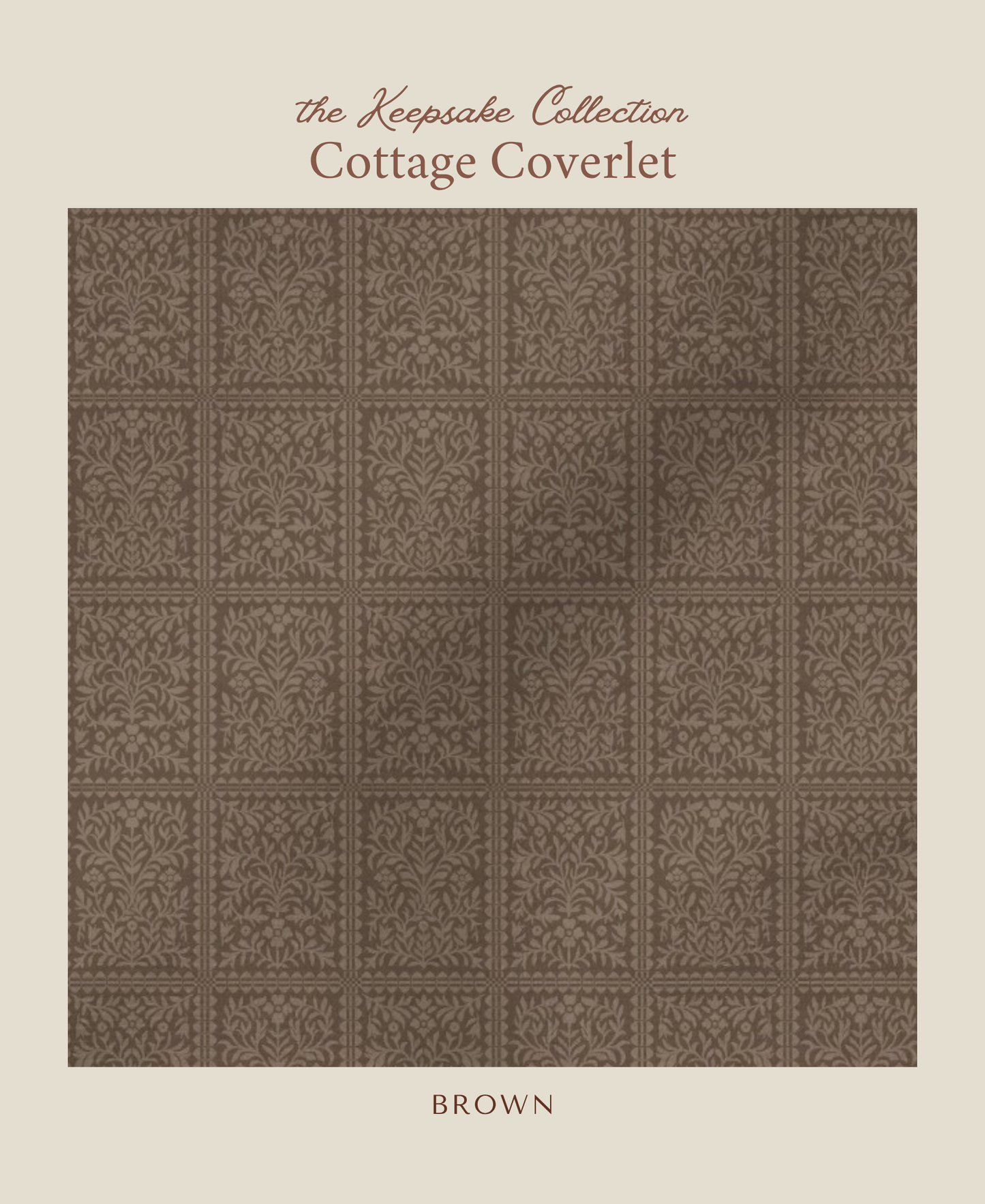 Cottage Coverlet | Brown