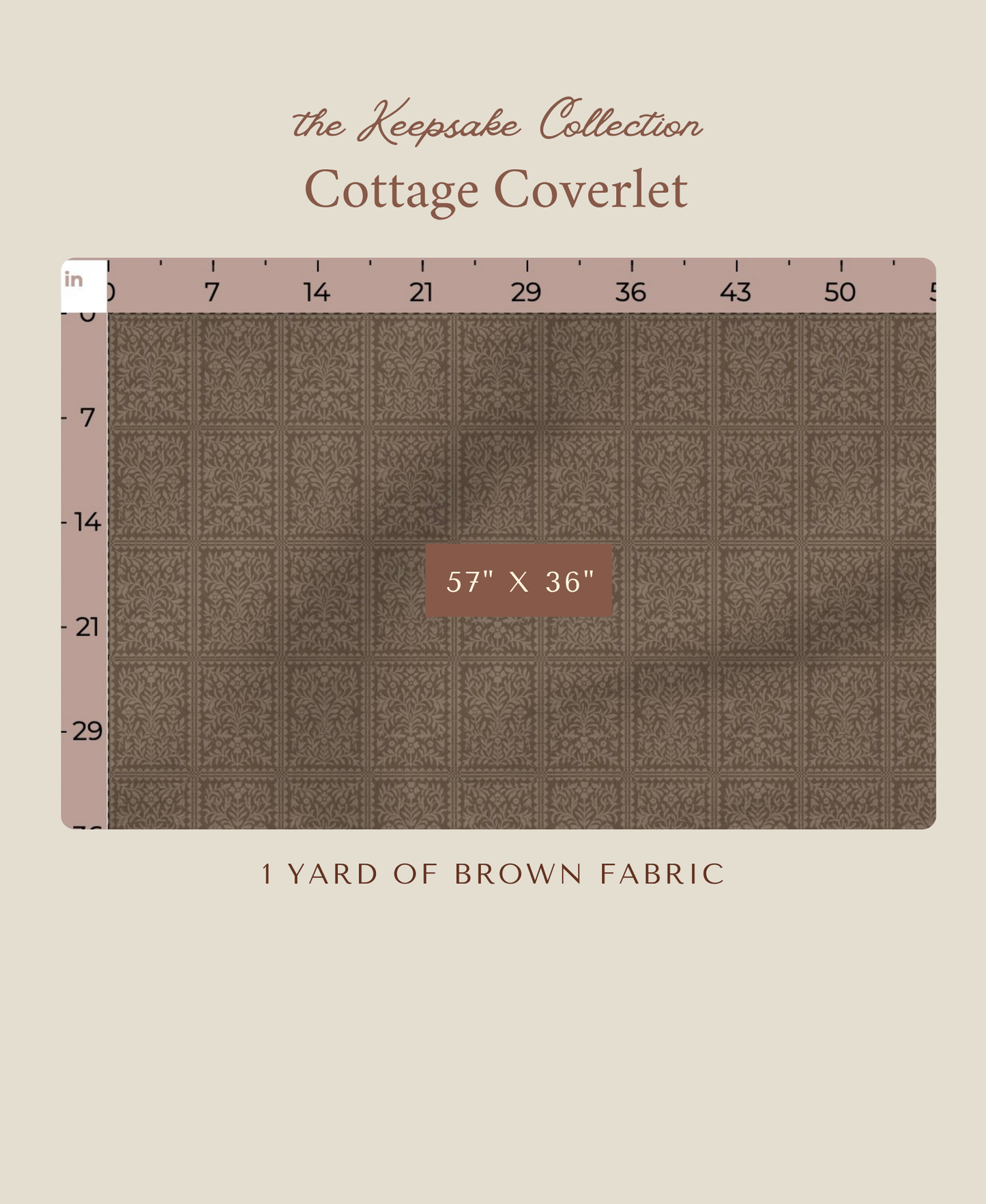 Cottage Coverlet | Brown