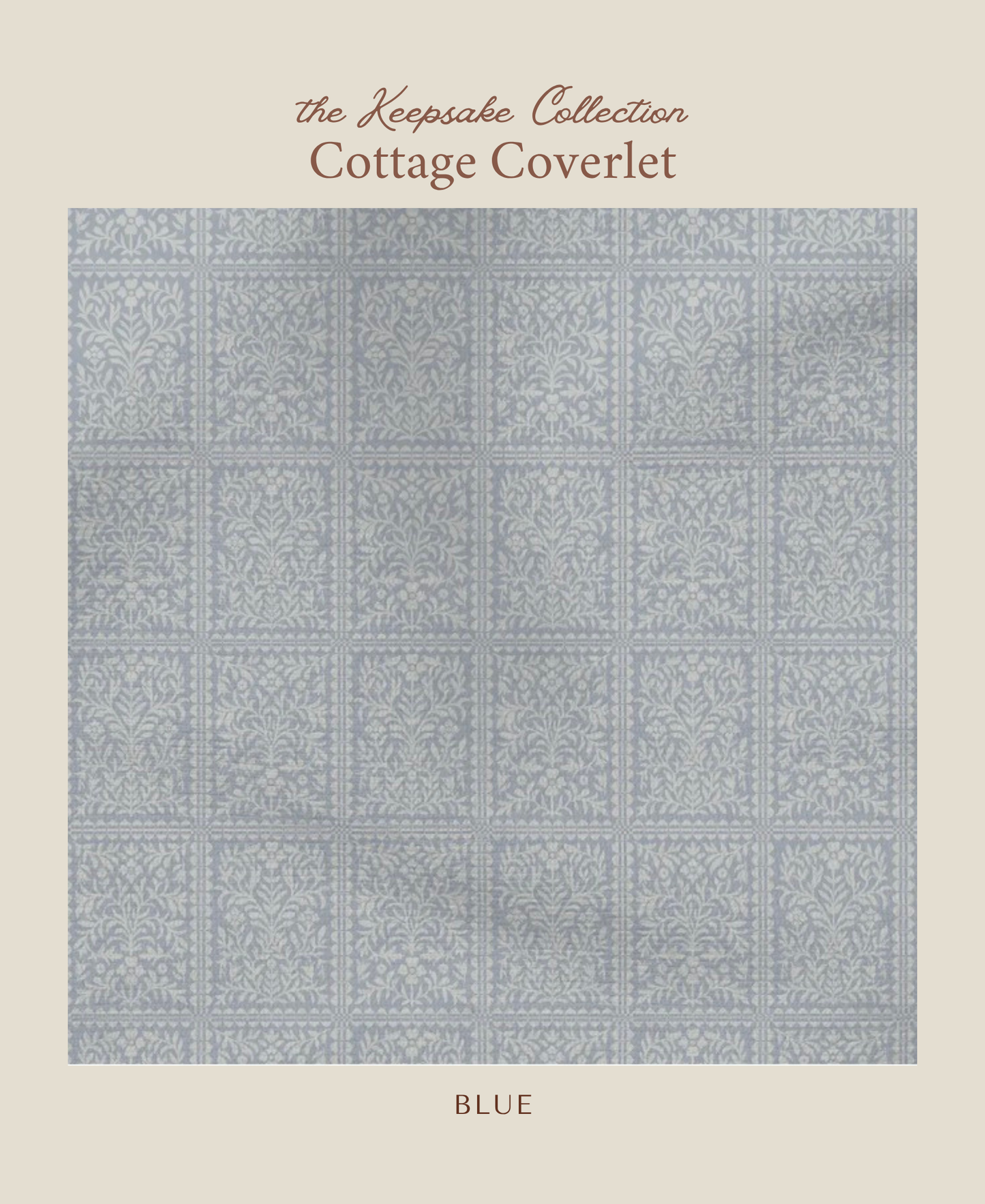 Cottage Coverlet | Blue