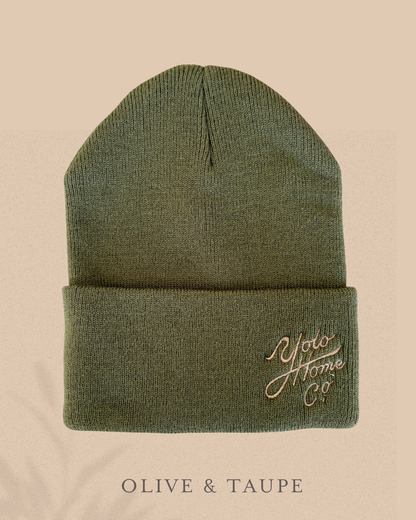 Knit Embroidered Yolo Home Co. Hat