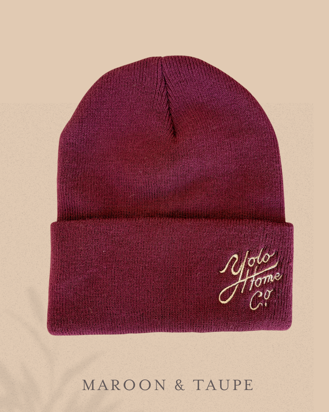 Knit Embroidered Yolo Home Co. Hat