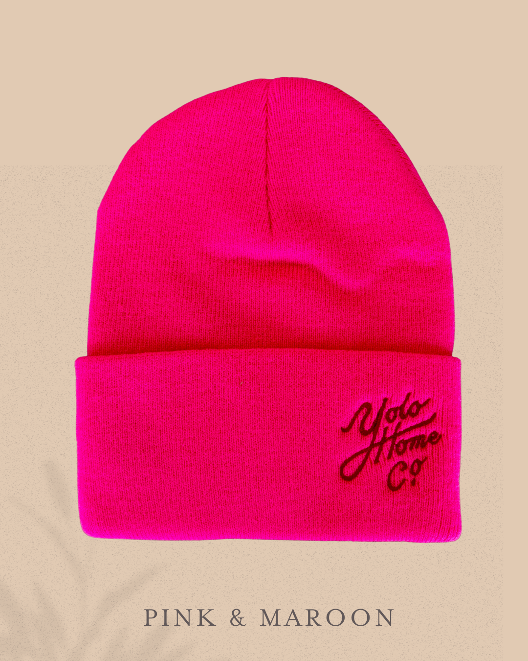 Knit Embroidered Yolo Home Co. Hat