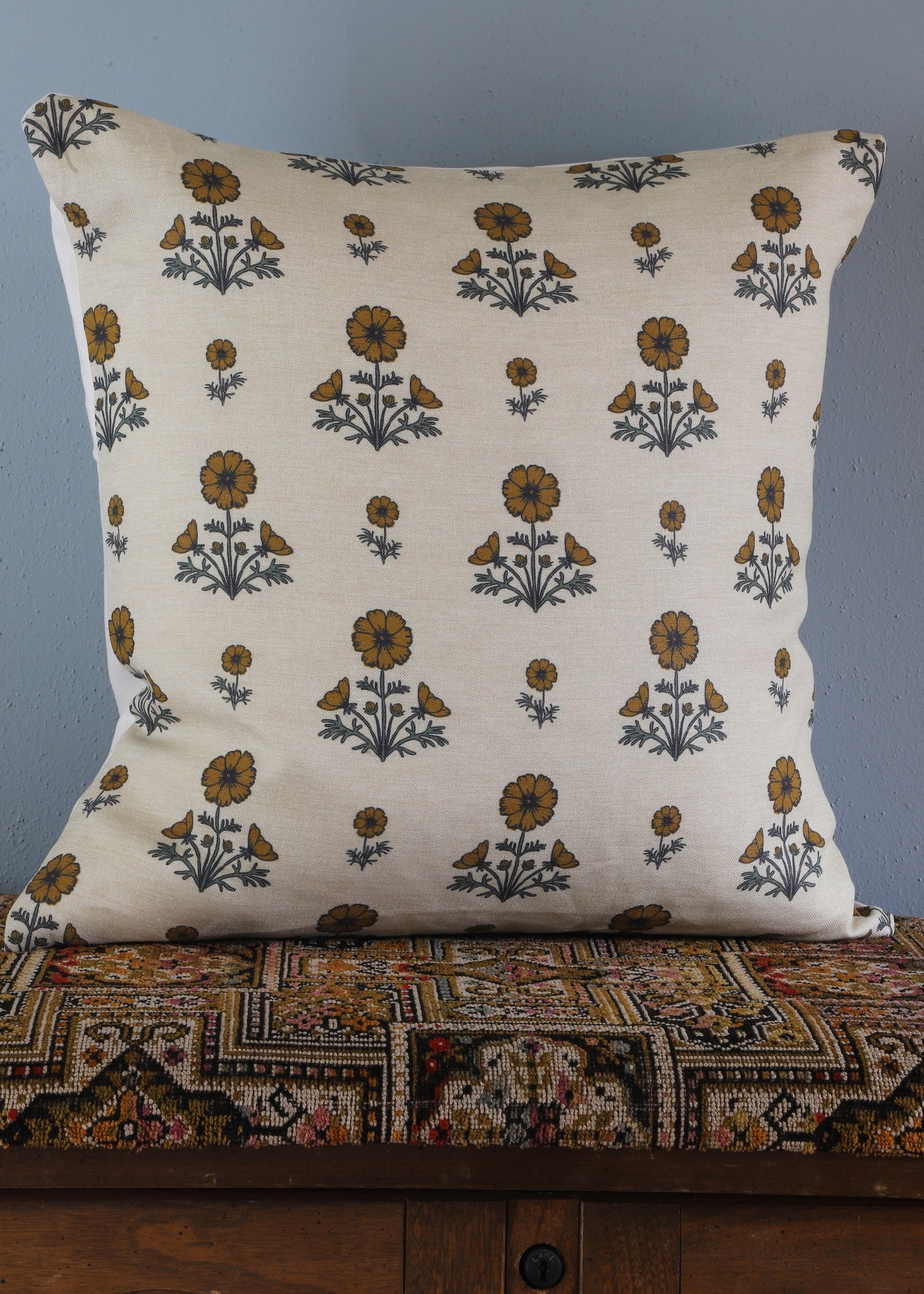 Cosmos Block Print Pillow Sham