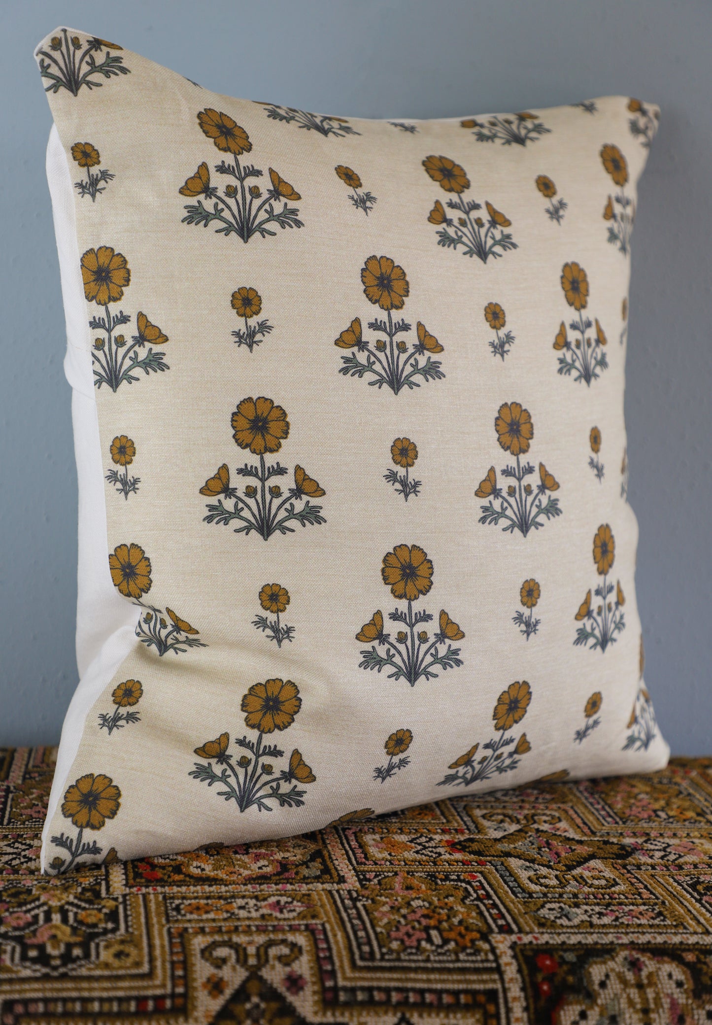 Cosmos Block Print Pillow Sham