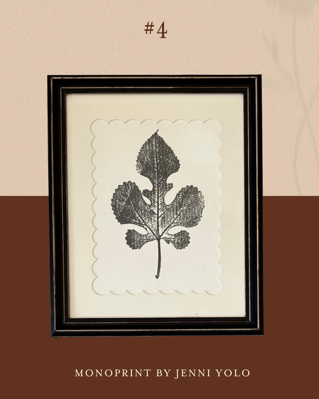 Framed Monoprints by Jenni Yolo