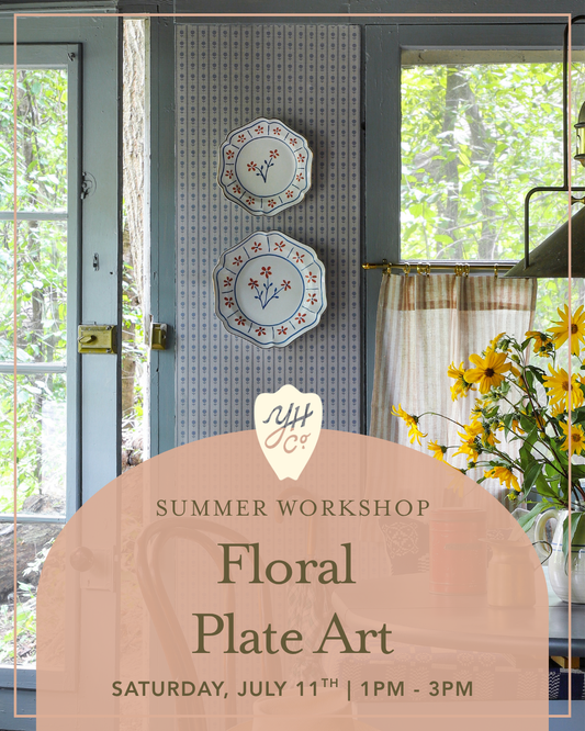Floral Plate Art Workshop | Saturday, July 11th