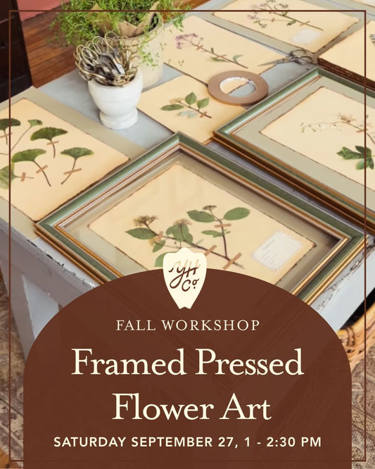 Framed Pressed Flower Art Workshop | Saturday, September 27th